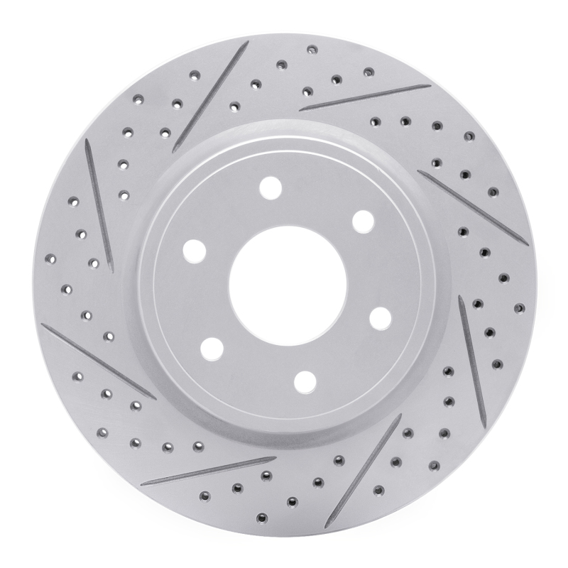 DFC 05-25 Nissan Frontier Front Left Drilled & Slotted Geoperformance Rotor