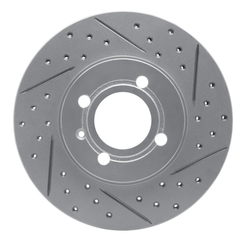 DFC 86-8 Volkswagen Derby (Mexico) Front Right Drilled & Slotted Geoperformance Rotor