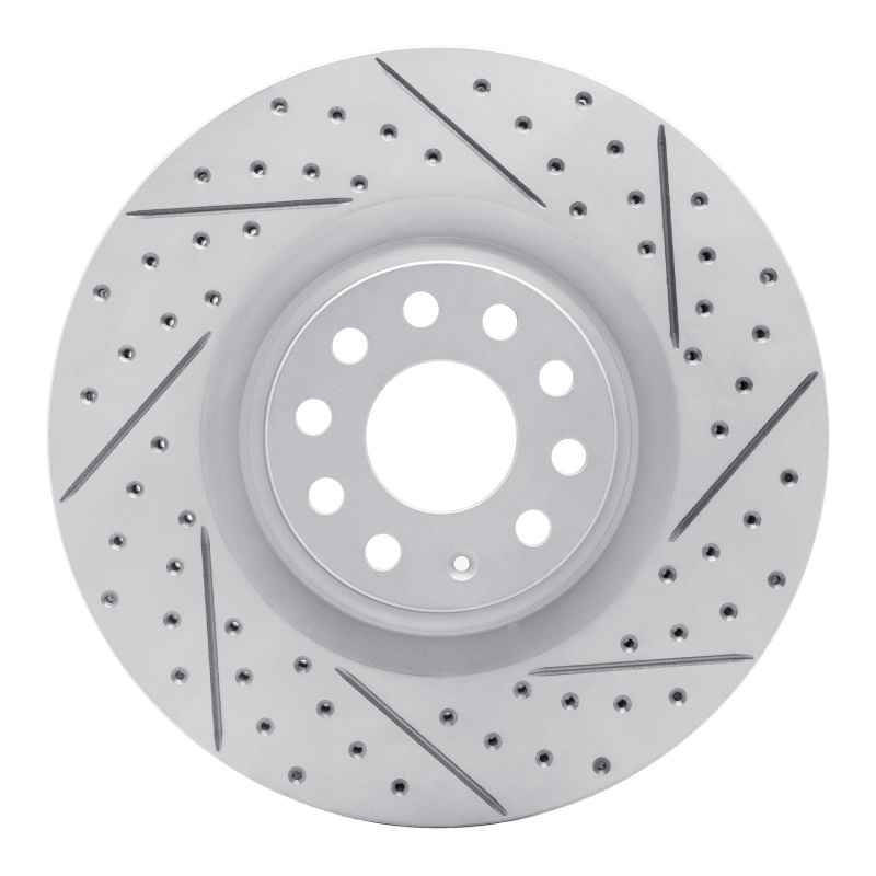 DFC 06-13 Audi S3 (Mexico) Front Right Drilled & Slotted Geoperformance Rotor
