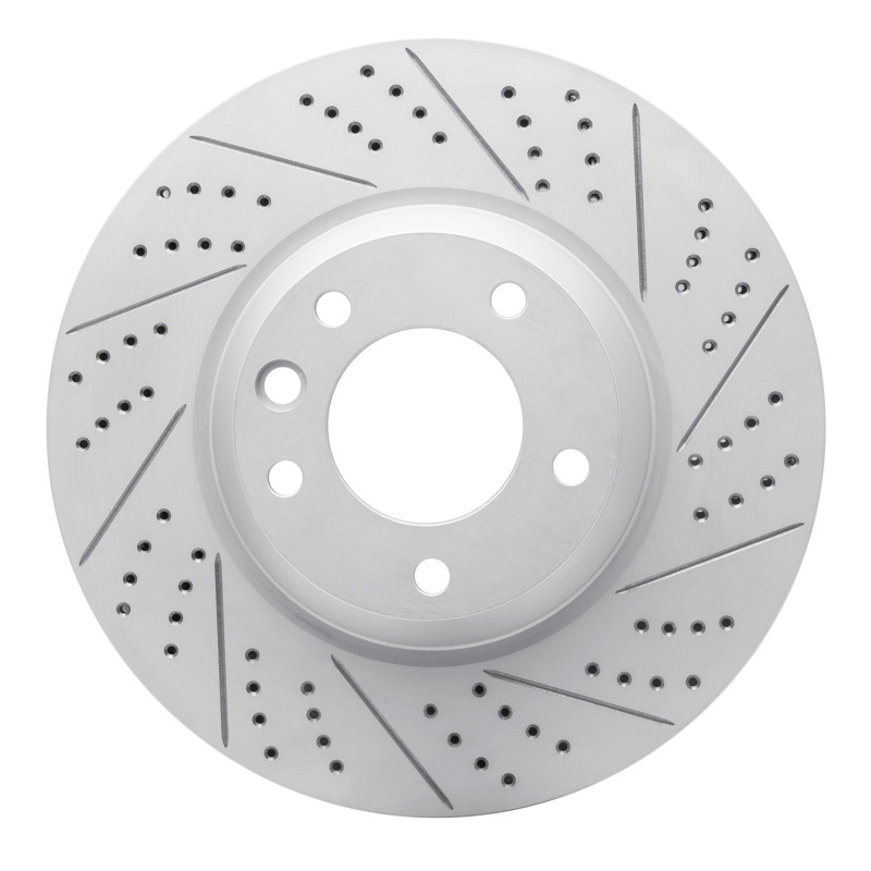 DFC 03-15 Audi Q7 Right Front Drilled & Slotted Geoperformance Rotor