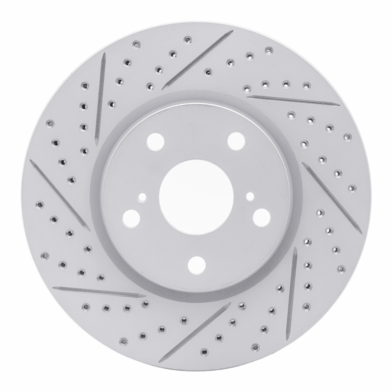 DFC 06-15 Lexus IS250 Left Front Drilled & Slotted Geoperformance Rotor
