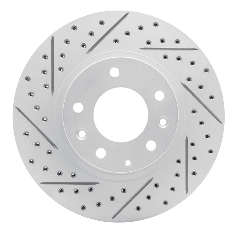 DFC 93-95 Mazda RX-7 Front Left Drilled & Slotted Geoperformance Rotor