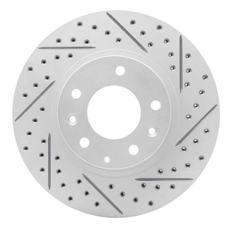 DFC 93-95 Mazda RX-7 Front Right Drilled & Slotted Geoperformance Rotor