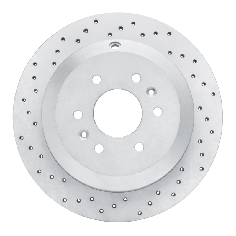 DFC 09-10 Kia Borrego Rear Left Drilled Geoperformance Rotor