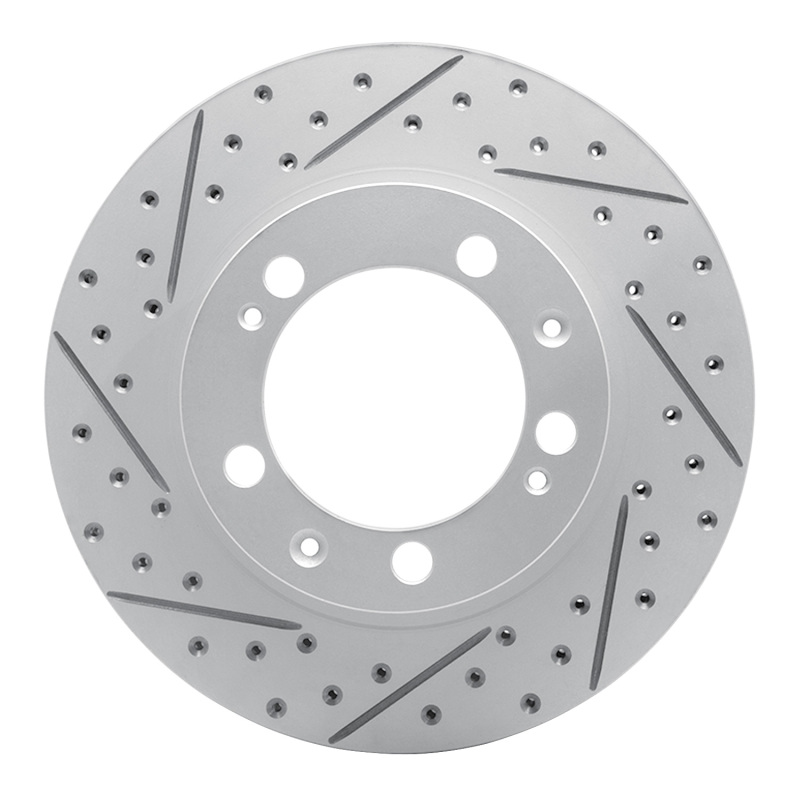 DFC 89-97 Porsche 911 Front Left Drilled & Slotted Geoperformance Rotor