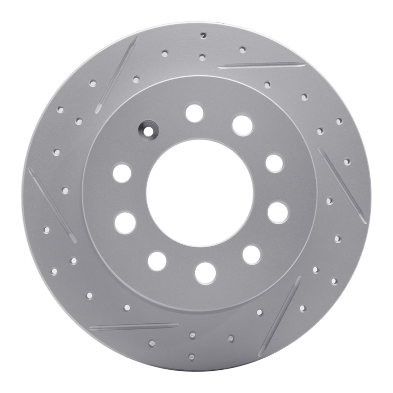 DFC 03-08 Hyundai Tiburon Rear Left Drilled & Slotted Geoperformance Rotor
