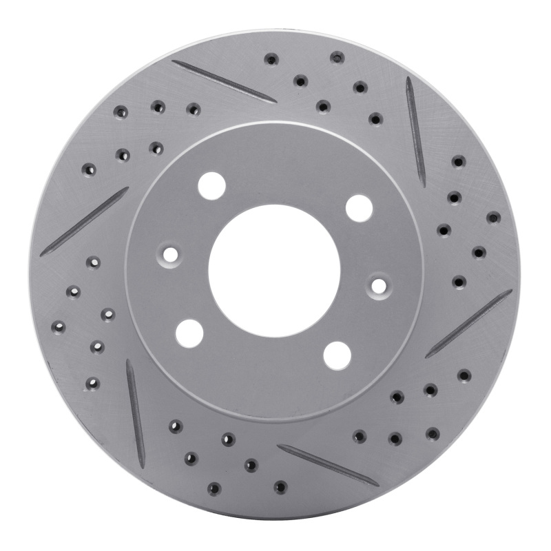 DFC 03-06 Dodge Verna (Mexico) Front Right Drilled & Slotted Geoperformance Rotor