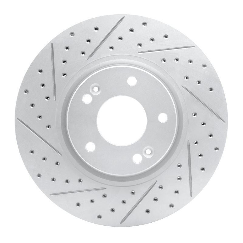 DFC 04-11 Hyundai Xg350 Front Left Drilled & Slotted Geoperformance Rotor