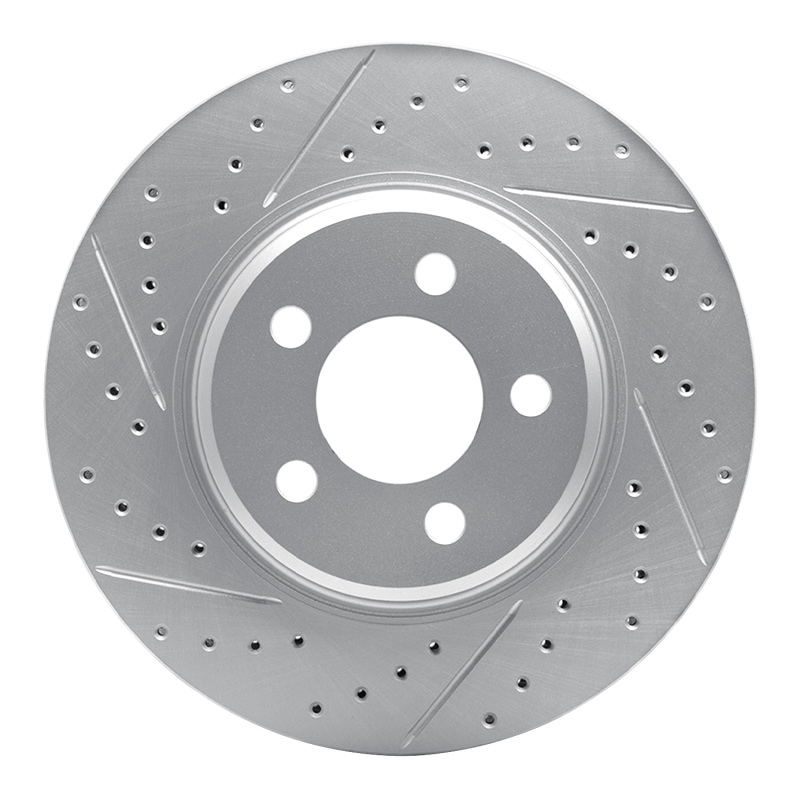 DFC 07-10 Hyundai Elantra Front Left Drilled & Slotted Geoperformance Rotor