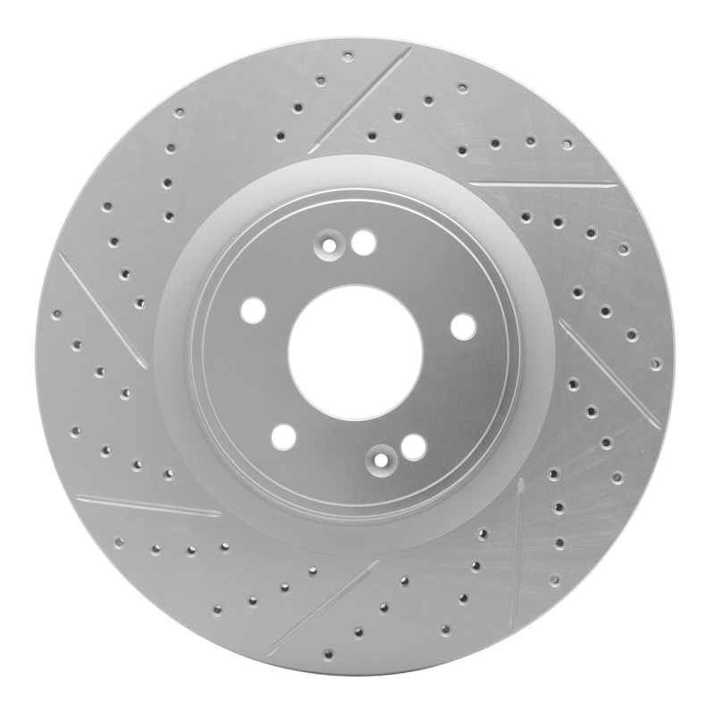 DFC 10-16 Hyundai Genesis Coupe Front Left Drilled & Slotted Geoperformance Rotor