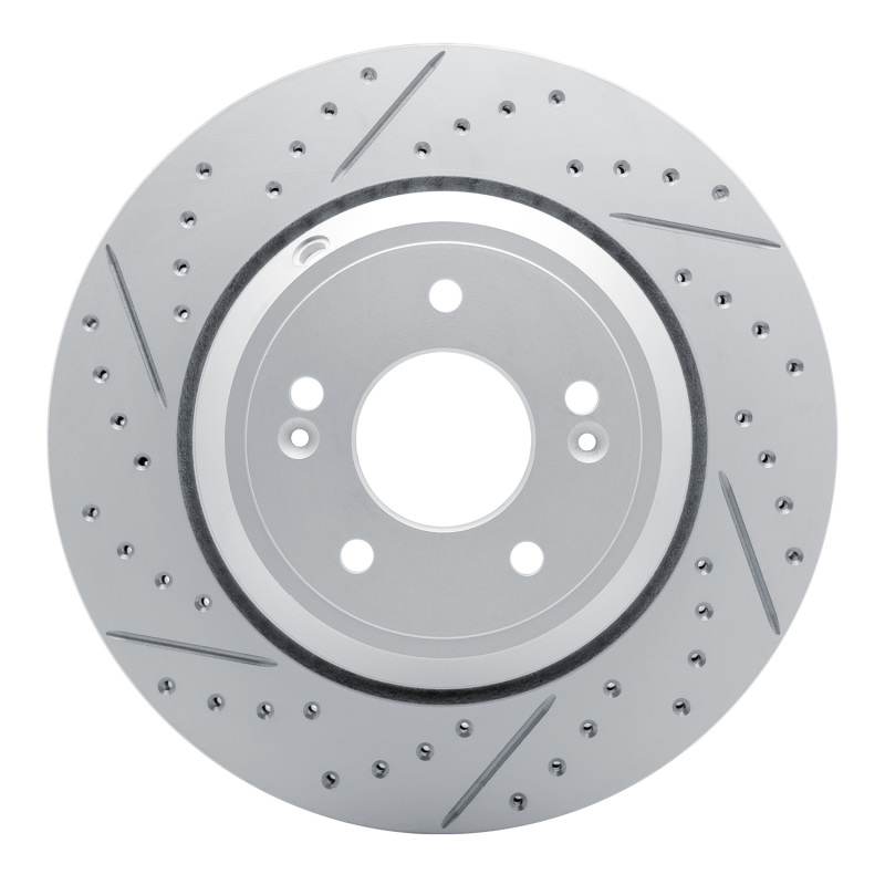 DFC 18-23 Genesis G80 Rear Left Drilled & Slotted Geoperformance Rotor