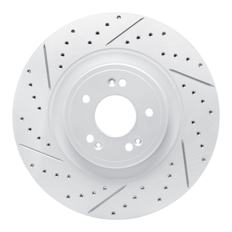 DFC 18-20 Genesis G80 Front Left Drilled & Slotted Geoperformance Rotor