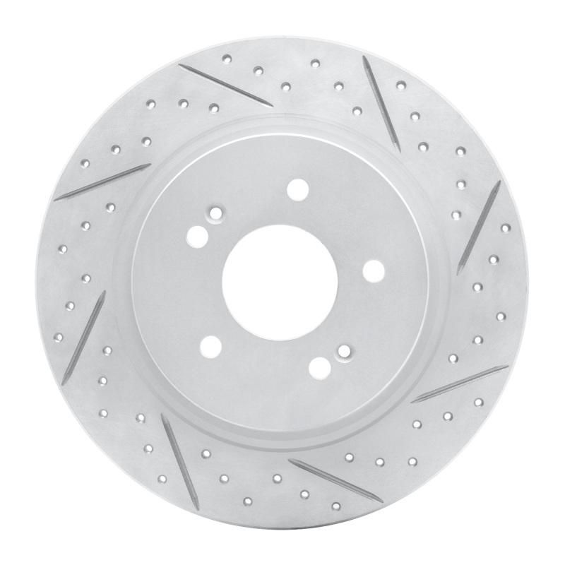 DFC 19-25 Hyundai Palisade Rear Right Drilled & Slotted Geoperformance Rotor