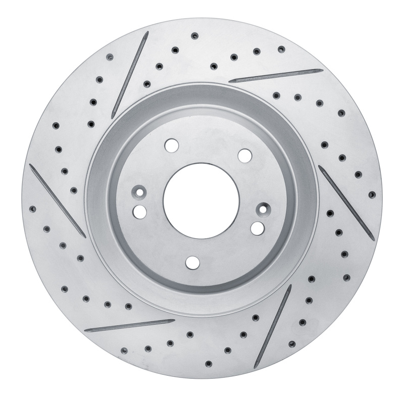 DFC 19-22 Hyundai Veloster N Front Left Drilled & Slotted Geoperformance Rotor