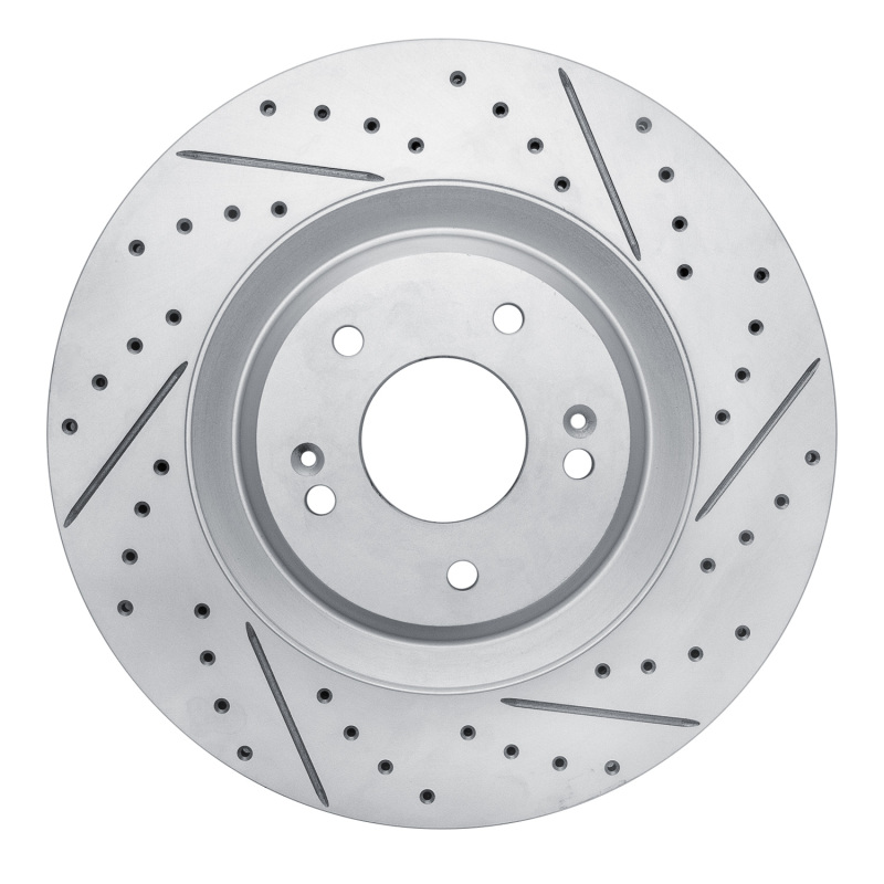 DFC 19-22 Hyundai Veloster N Front Right Drilled & Slotted Geoperformance Rotor
