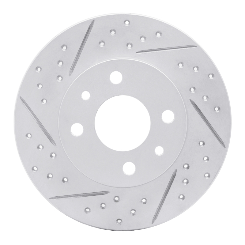 DFC 09-19 Fiat 500 (Mexico) Rear Left Drilled & Slotted Geoperformance Rotor