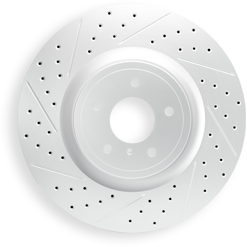 DFC 03-05 Land Rover Range Rover Front Left Drilled & Slotted Geoperformance Rotor