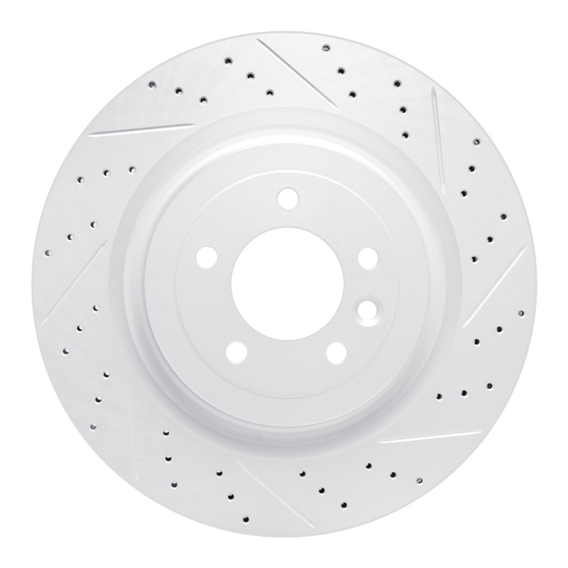 DFC 13-25 Land Rover Defender 130 Rear Right Drilled & Slotted Geoperformance Rotor