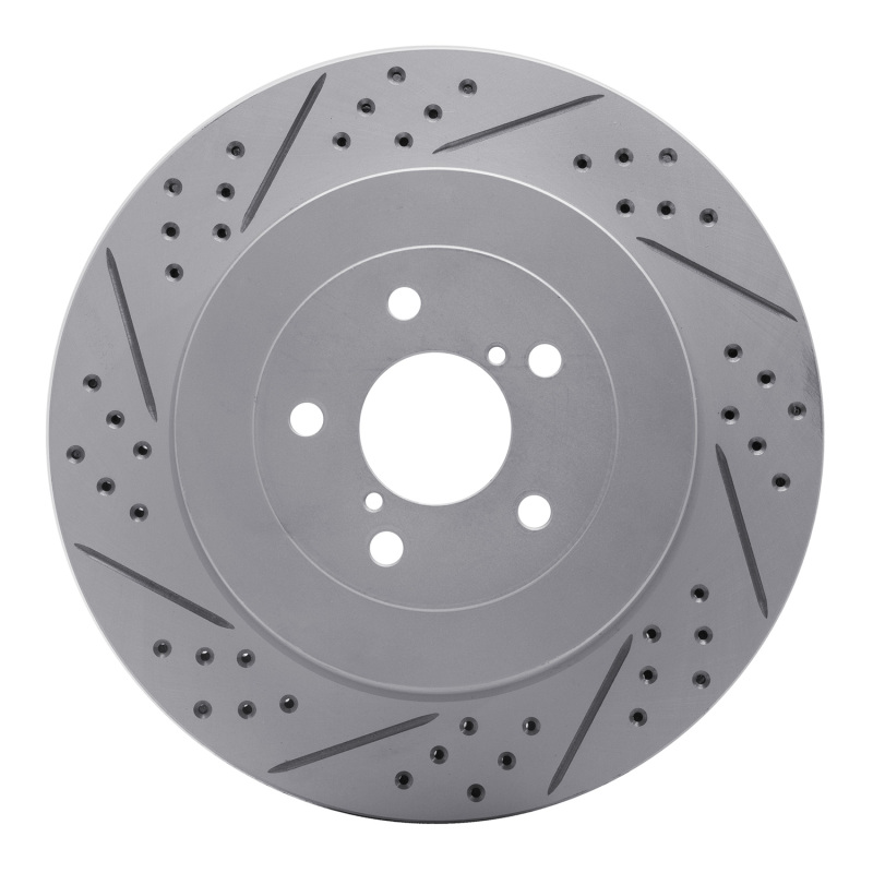 DFC 03-04 Subaru Impreza Rear Right Drilled & Slotted Geoperformance Rotor