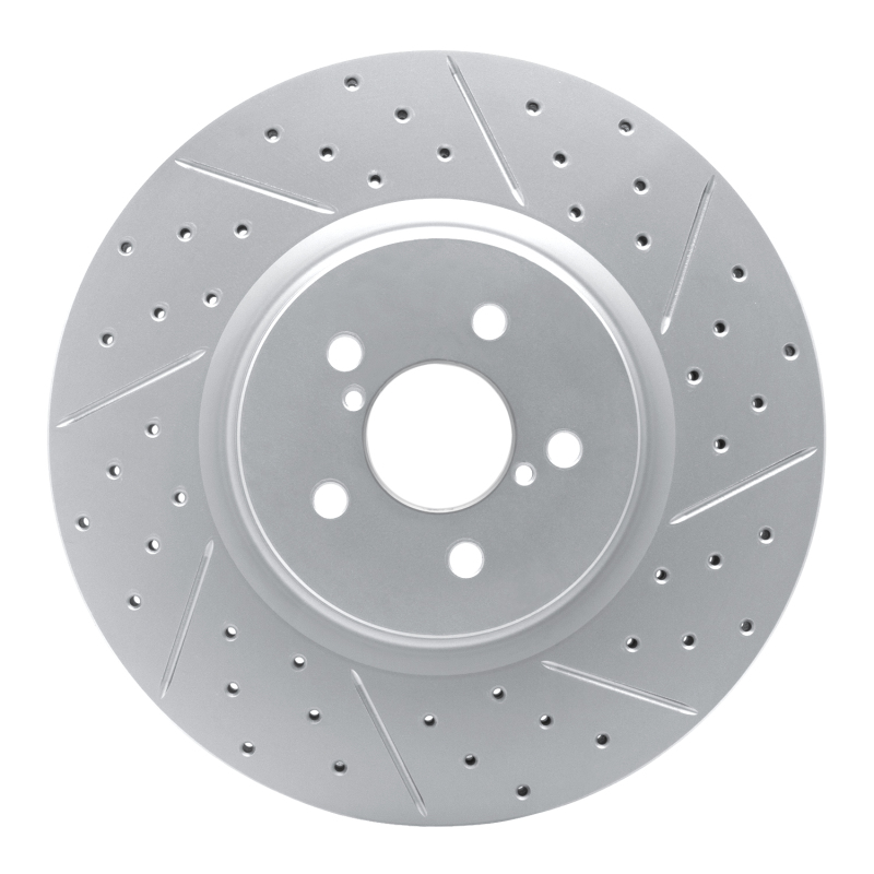 DFC 05-18 Subaru Forester Front Right Drilled & Slotted Geoperformance Rotor