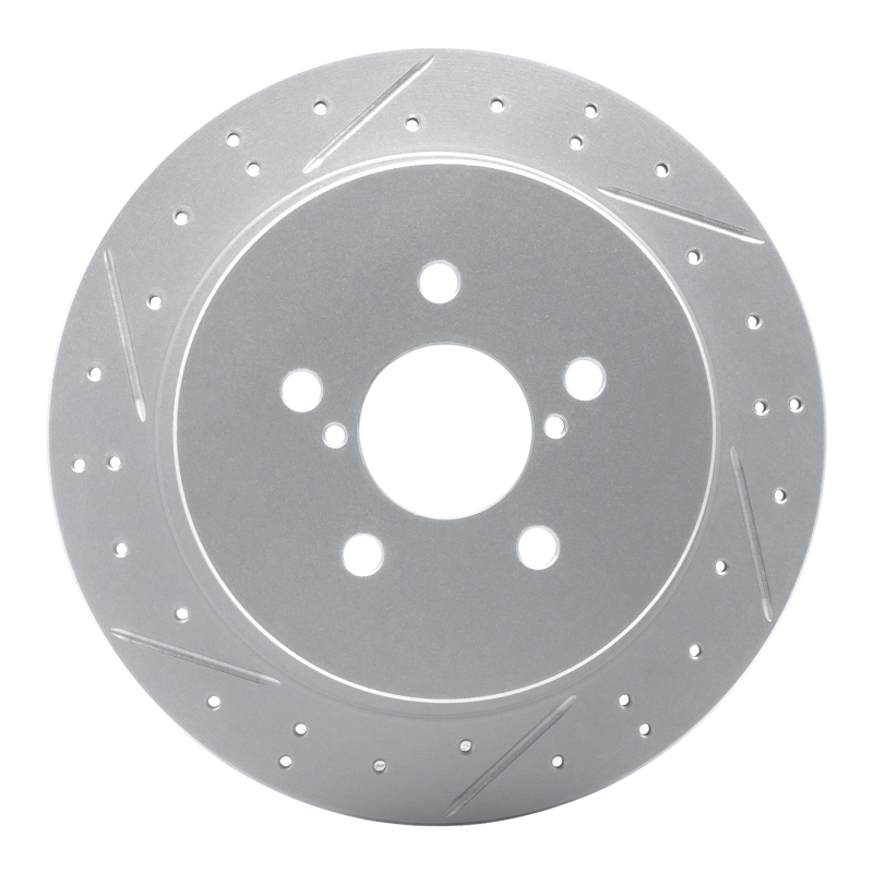 DFC 05-09 Subaru Legacy Rear Left Drilled & Slotted Geoperformance Rotor