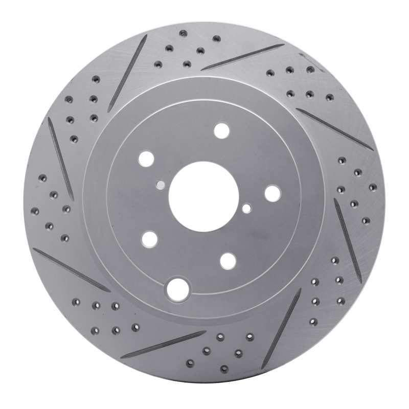 DFC 08-20 Subaru WRX Sti Rear Left Drilled & Slotted Geoperformance Rotor