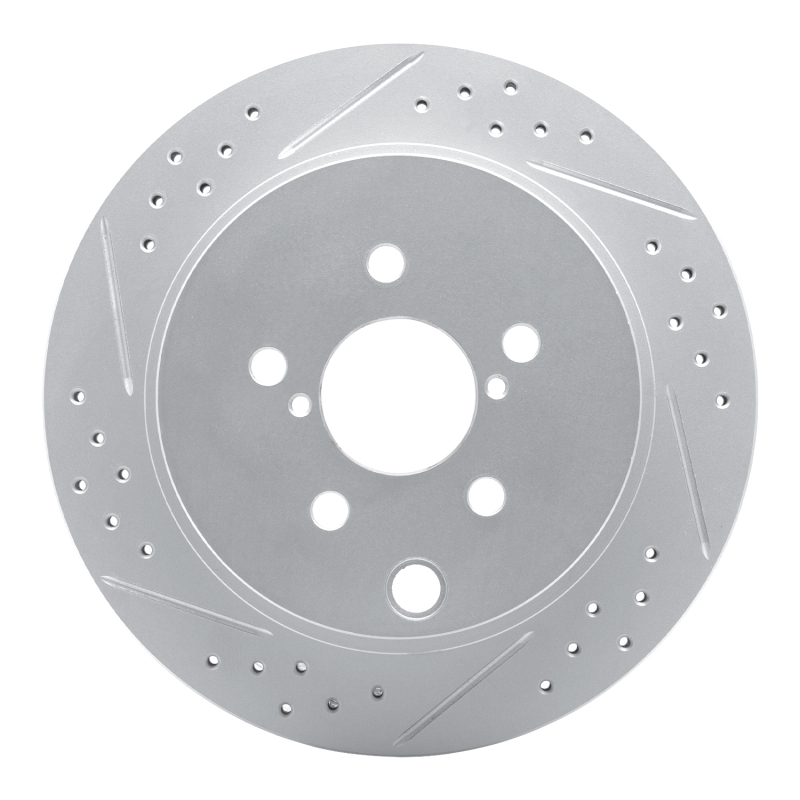 DFC 14-18 Subaru Forester Rear Left Drilled & Slotted Geoperformance Rotor