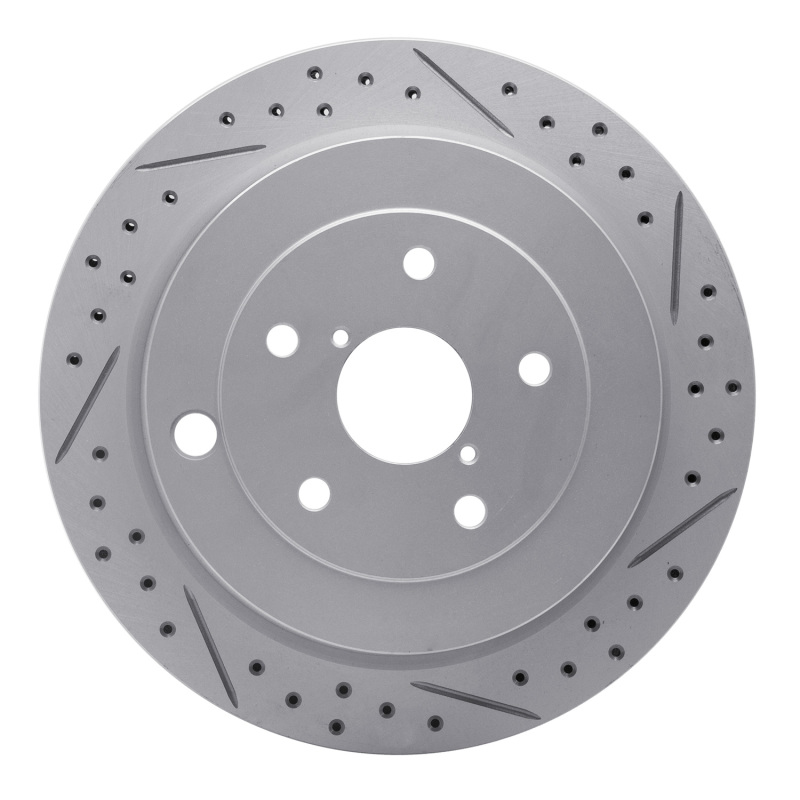 DFC 06-14 Subaru Tribeca Rear Right Drilled & Slotted Geoperformance Rotor