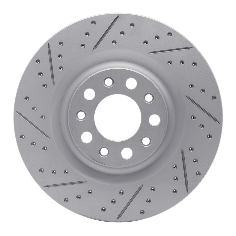 DFC 17-25 Alfa Romeo Stelvio Rear Left Drilled & Slotted Geoperformance Rotor