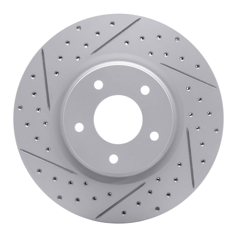 DFC 98-06 Jaguar Xk8 Front Left Drilled & Slotted Geoperformance Rotor