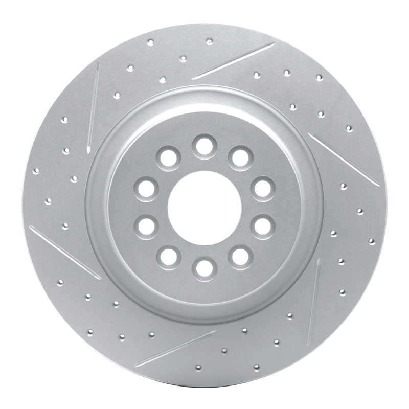 DFC 03-05 Jaguar Super V8 Rear Left Drilled & Slotted Geoperformance Rotor