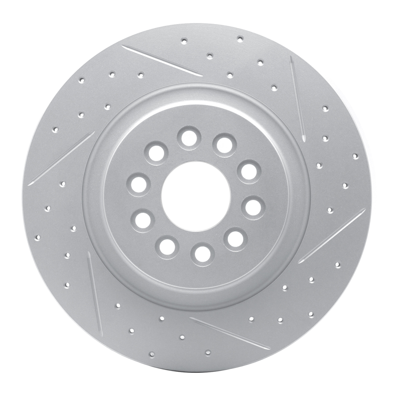 DFC 03-05 Jaguar S-Type Rear Right Drilled & Slotted Geoperformance Rotor