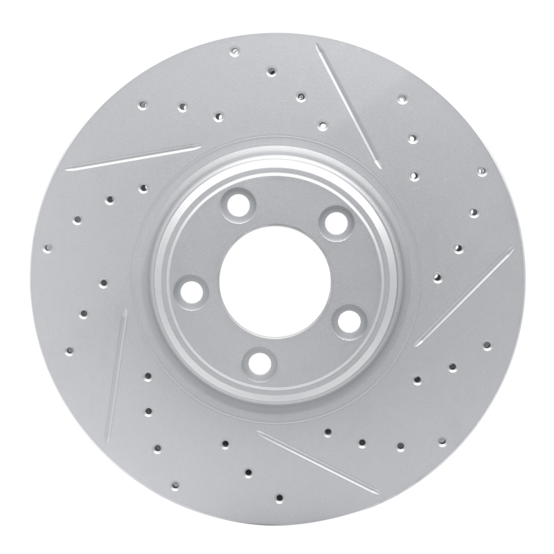 DFC 03-05 Jaguar Xj8 Front Left Drilled & Slotted Geoperformance Rotor