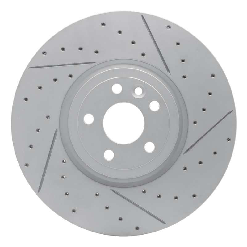 DFC 17-20 Jaguar Xe Front Right Drilled & Slotted Geoperformance Rotor