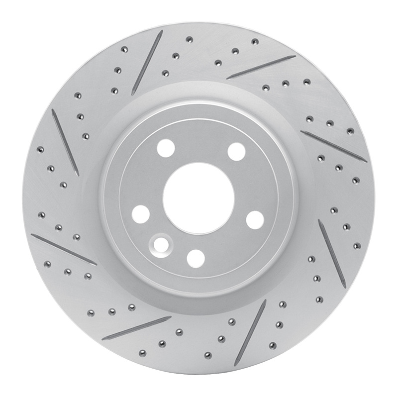 DFC 17-20 Jaguar Xe Rear Left Drilled & Slotted Geoperformance Rotor