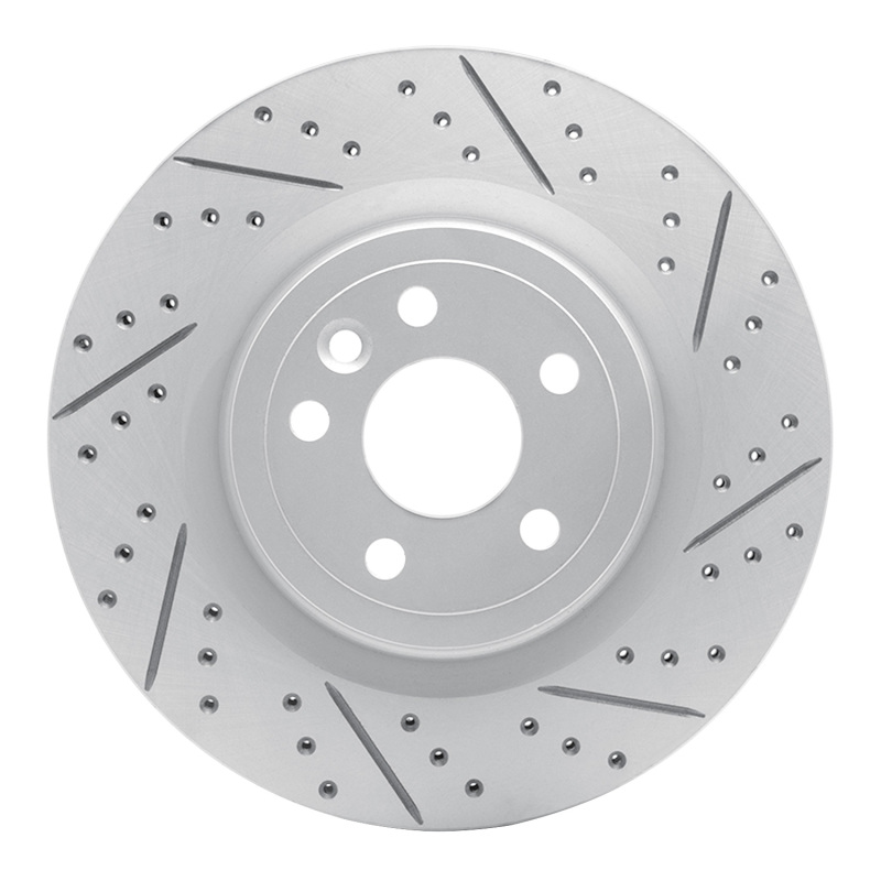 DFC 17-20 Jaguar I-Pace Rear Right Drilled & Slotted Geoperformance Rotor