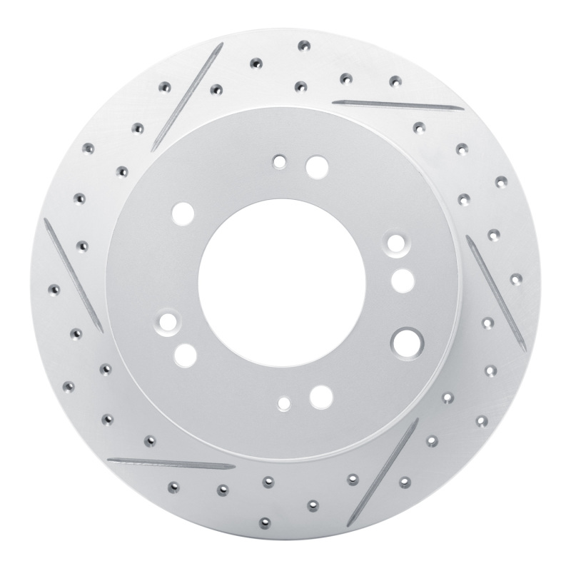 DFC 03-06 Kia Sorento Rear Left Drilled & Slotted Geoperformance Rotor