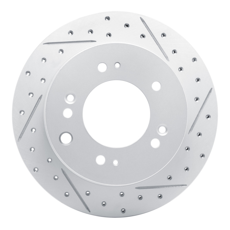 DFC 03-06 Kia Sorento Rear Right Drilled & Slotted Geoperformance Rotor