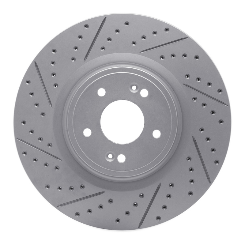 DFC 18-22 Genesis G70 Front Left Drilled & Slotted Geoperformance Rotor