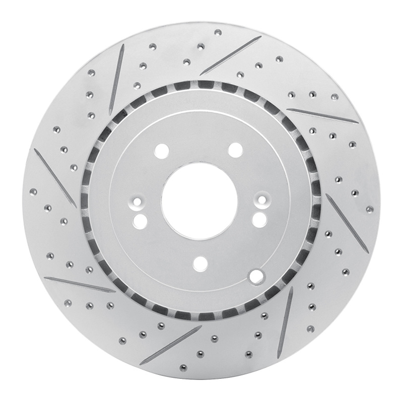 DFC 18-25 Genesis G70 Rear Left Drilled & Slotted Geoperformance Rotor