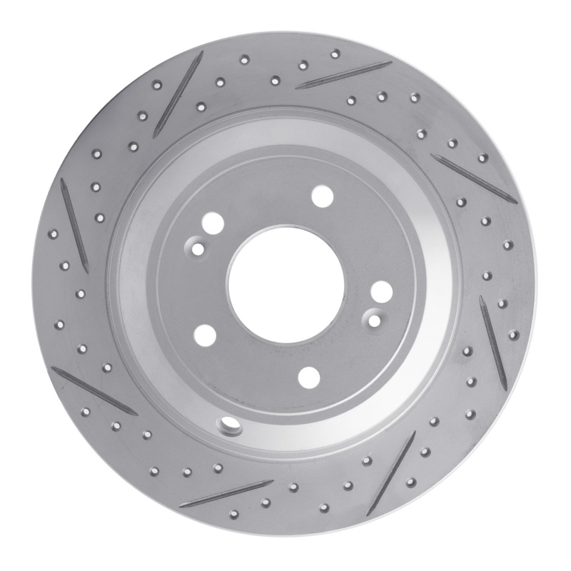 DFC 18-23 Genesis G70 Rear Right Drilled & Slotted Geoperformance Rotor