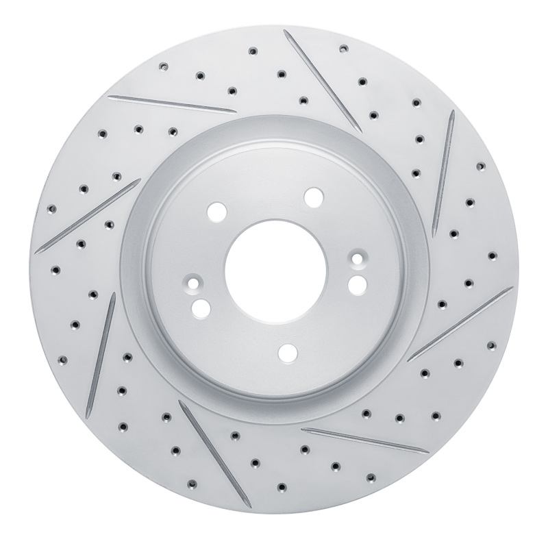 DFC 21-26 Hyundai Sonata Front Right Drilled & Slotted Geoperformance Rotor