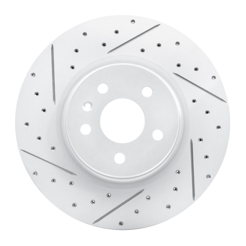 DFC 12-21 Tesla Model X Front Left Drilled & Slotted Geoperformance Rotor