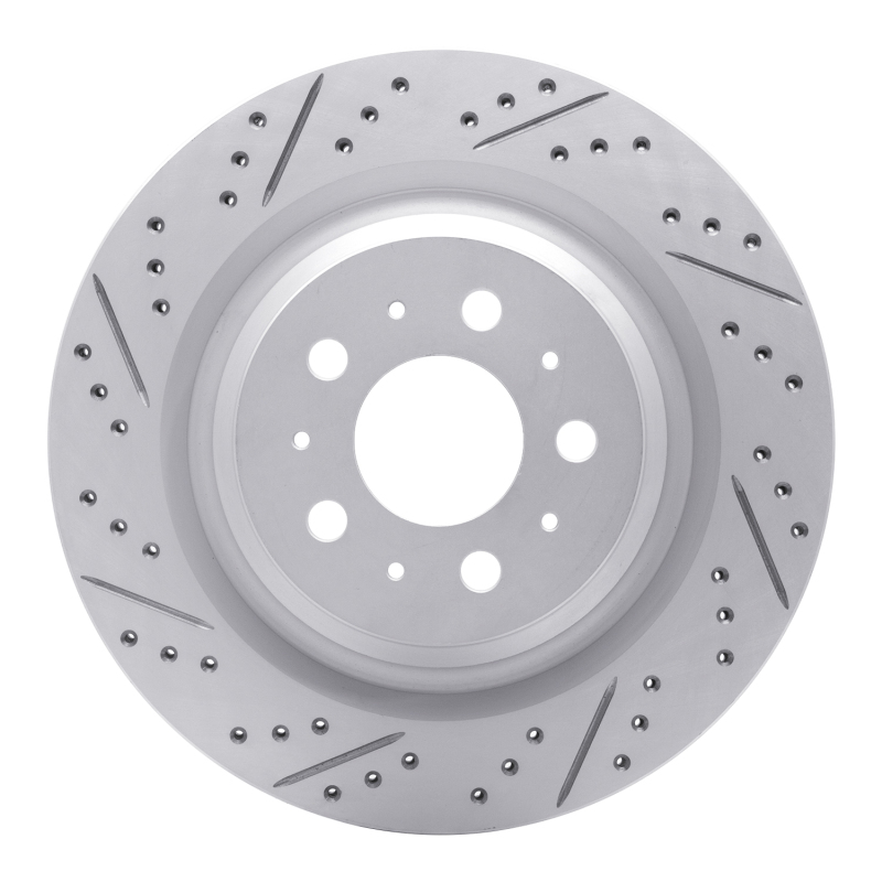 DFC 17-25 Tesla Model Y Rear Left Drilled & Slotted Geoperformance Rotor