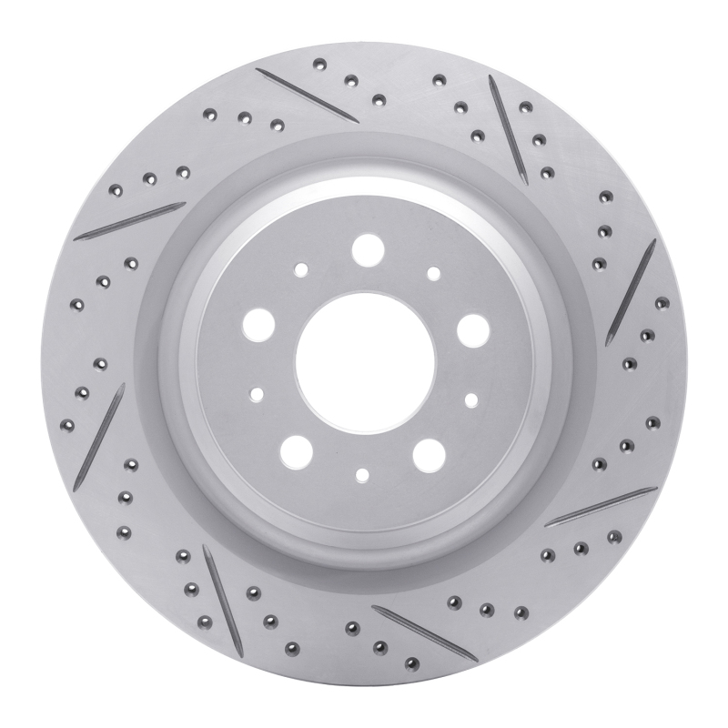 DFC 17-25 Tesla Model Y Rear Right Drilled & Slotted Geoperformance Rotor