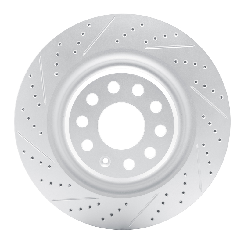 DFC 12-21 Tesla Model X Rear Left Drilled & Slotted Geoperformance Rotor