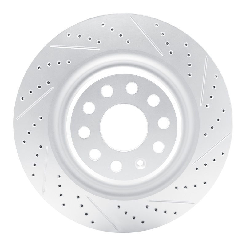 DFC 12-21 Tesla Model S Rear Right Drilled & Slotted Geoperformance Rotor