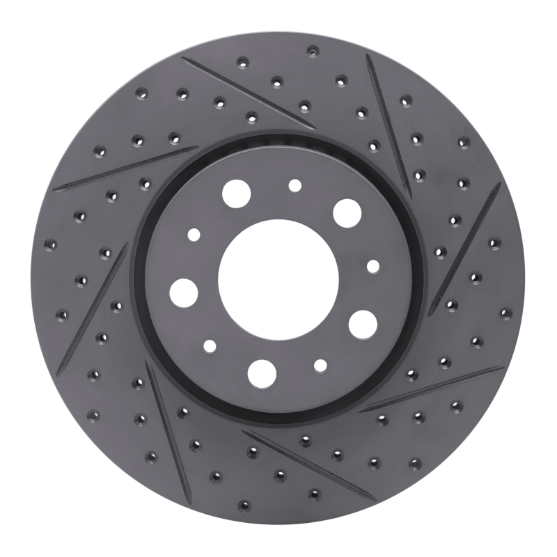 DFC 99-09 Volvo S60 Front Right Drilled & Slotted Geoperformance Rotor