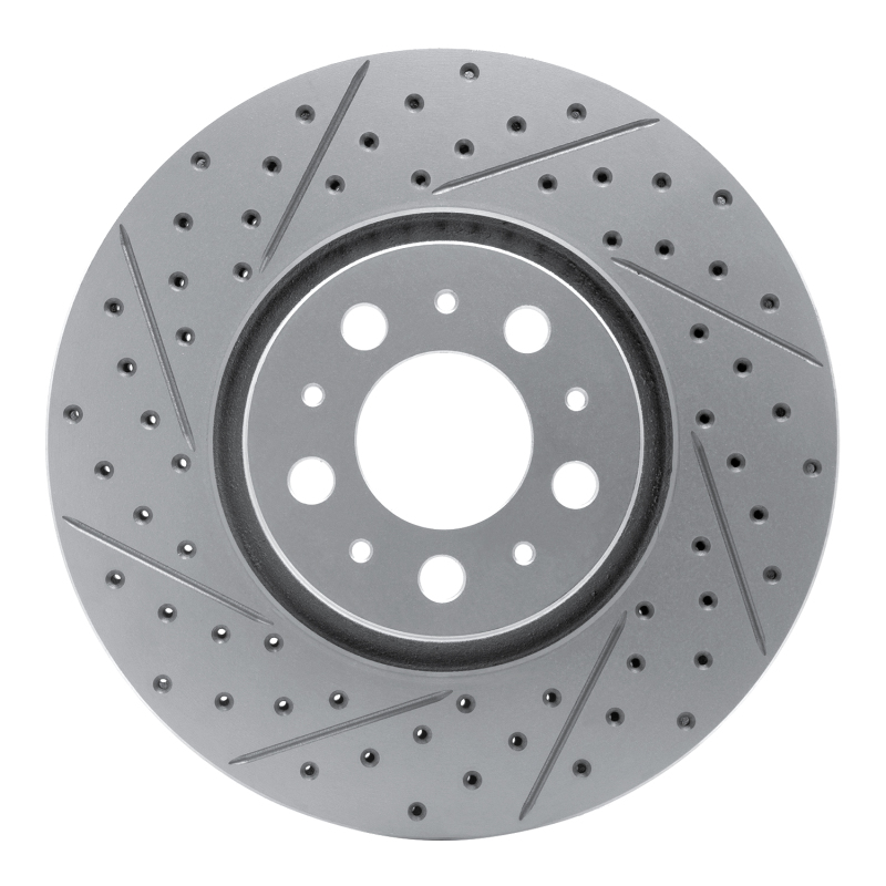 DFC 03-09 Volvo Xc90 Front Left Drilled & Slotted Geoperformance Rotor