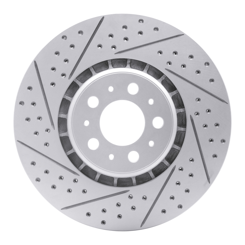 DFC 03-09 Volvo Xc90 Front Left Drilled & Slotted Geoperformance Rotor